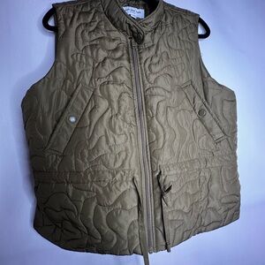 Marc New York Quilted Vest in Olive